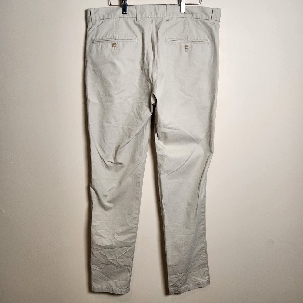 Gap Men New Slim Clean Khaki Chino Pants Tan 34x34 Actual 34x33 Casual - Picture 2 of 10
